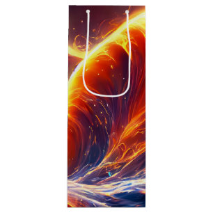 Sac Cadeau Pour Bouteille Espace d'eau de feu
