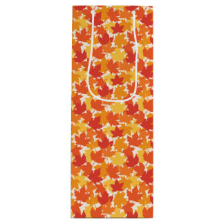 Sac Cadeau Pour Bouteille Feuilles d'automne Couleurs d'automne