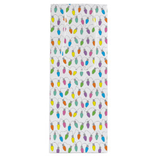 Sac Cadeau Pour Bouteille Feux de Noël