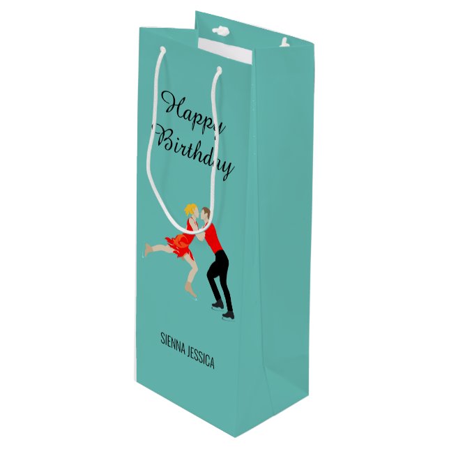 Sac Cadeau Pour Bouteille Figure (Devant Angle)