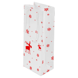 Sac Cadeau Pour Bouteille Flèches de neige simples et modernes