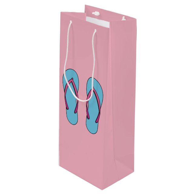 Sac Cadeau Pour Bouteille Flip Flops de plage (Devant Angle)