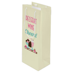 Sac Cadeau Pour Bouteille Flotte de crème glacée sucrée Sundae & fraise