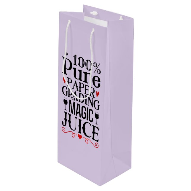 Sac Cadeau Pour Bouteille Funny Enseignants jus de classement magique (Devant Angle)