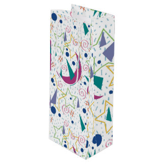 Sac Cadeau Pour Bouteille Galaxie Arcade 90s - Blanc