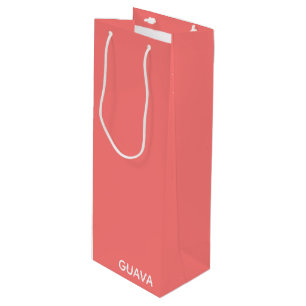 Sac Cadeau Pour Bouteille Guava pink color name