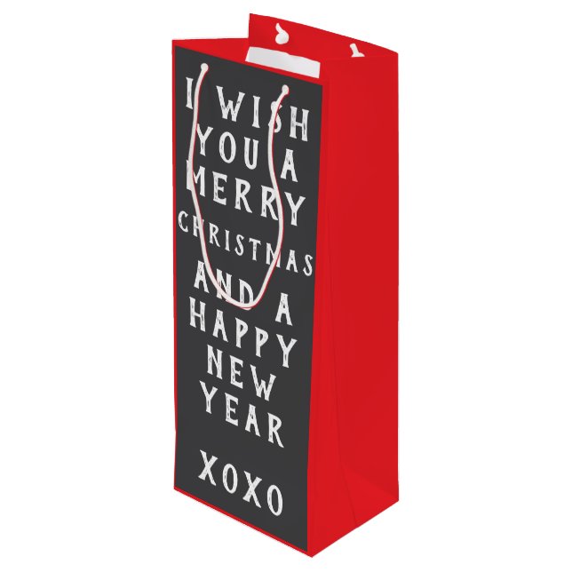 SAC CADEAU POUR BOUTEILLE HOLIDAY SUNSHINE WITHIN THE PINES :) (Dos Angle)