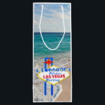 Sac Cadeau Pour Bouteille Île hawaïenne Las Vegas de mariage neuvième<br><div class="desc">Mariage hawaïen de style dans la neuvième destination célèbre d'île. 9ème sac de cadeau de vin d'île d'Hawaï.</div>