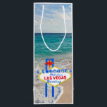 Sac Cadeau Pour Bouteille Île hawaïenne Las Vegas de mariage neuvième<br><div class="desc">Mariage hawaïen de style dans la neuvième destination célèbre d'île. 9ème sac de cadeau de vin d'île d'Hawaï.</div>