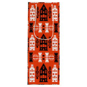 Sac Cadeau Pour Bouteille Impression d'art populaire hollandais Pays-Bas