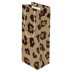 Sac Cadeau Pour Bouteille Impression léopard génial / Grand félin