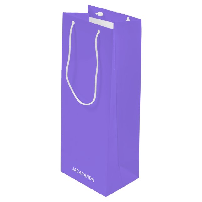 Sac Cadeau Pour Bouteille Jacaranda purple color (Devant Angle)