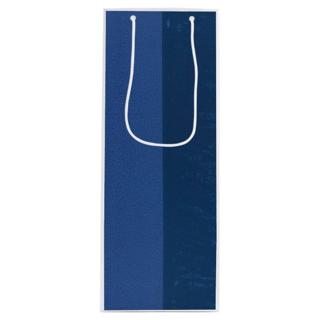 Sac Cadeau Pour Bouteille Joie Bleue (Devant)