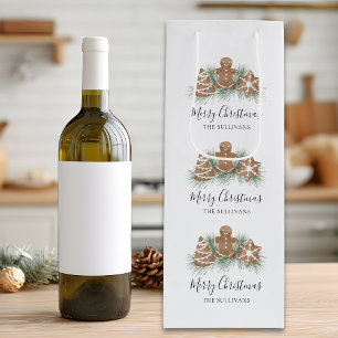 Sac Cadeau Pour Bouteille Jolis biscuits de Noël au gingembre