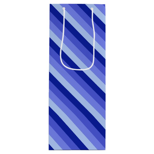 Sac Cadeau Pour Bouteille Jours bleus (Devant)