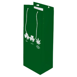 Sac Cadeau Pour Bouteille La fête drôle de Saint-Patrick pour les gars
