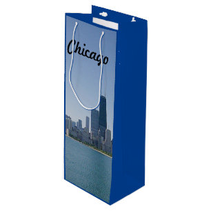 Sac Cadeau Pour Bouteille La ligne aérienne de Chicago