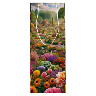 Sac Cadeau Pour Bouteille La magie des fleurs - un paradis des couleurs