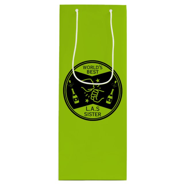 Sac Cadeau Pour Bouteille La meilleure soeur du monde (Devant)