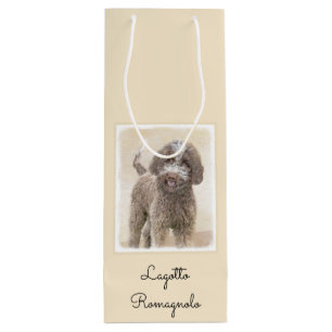 Sac Cadeau Pour Bouteille Lagotto Romagnolo Peinture - Cute Original Chien A