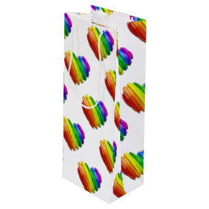Sac Cadeau Pour Bouteille Le cœur sculptural tridimensionnel de SlipperyJoe 