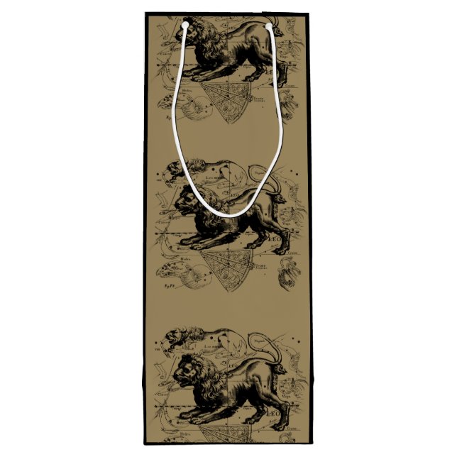 Sac Cadeau Pour Bouteille Leo Constellation Hevelius 1690 Juillet23 - Août 2 (Dos)