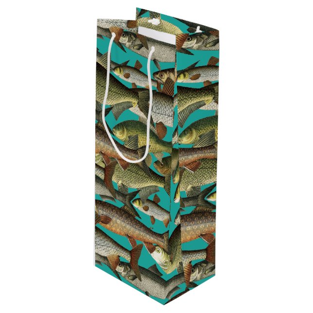 Sac Cadeau Pour Bouteille L'Imaginaire des pêcheurs (Devant Angle)