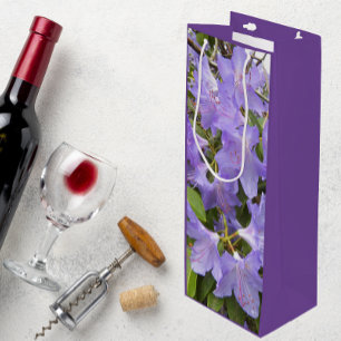 Sac Cadeau Pour Bouteille Lovely Purple Rhododendrons Floral