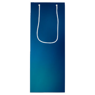Sac Cadeau Pour Bouteille Lueur profonde bleue sous-marine