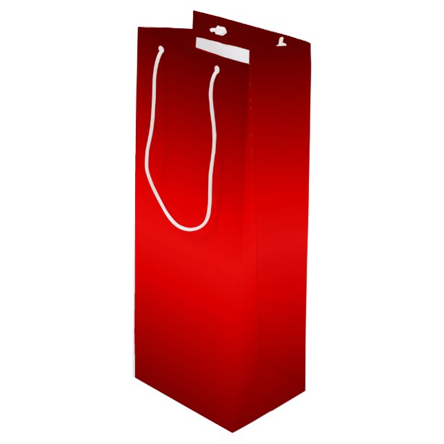 Sac Cadeau Pour Bouteille Luminosité rouge (Devant Angle)
