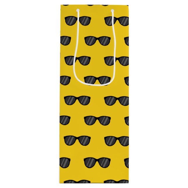 Sac Cadeau Pour Bouteille Lunettes de soleil de dessin cool (Devant)