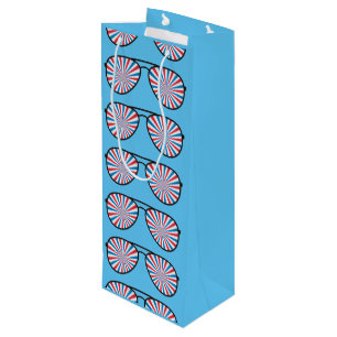 Sac Cadeau Pour Bouteille Lunettes de soleil Patriotic PopArt