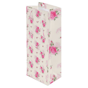 Sac Cadeau Pour Bouteille Luxe floral