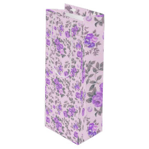 Sac Cadeau Pour Bouteille Luxe floral
