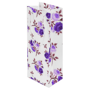 Sac Cadeau Pour Bouteille Luxe floral