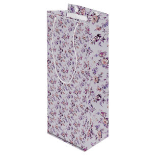 Sac Cadeau Pour Bouteille Luxe floral