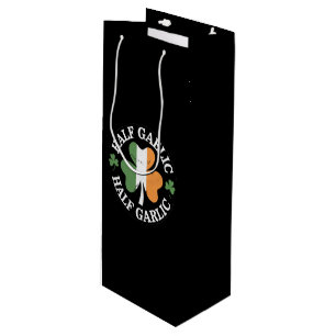 Sac Cadeau Pour Bouteille Moitié gaélique moitié irlandais italien garlic St