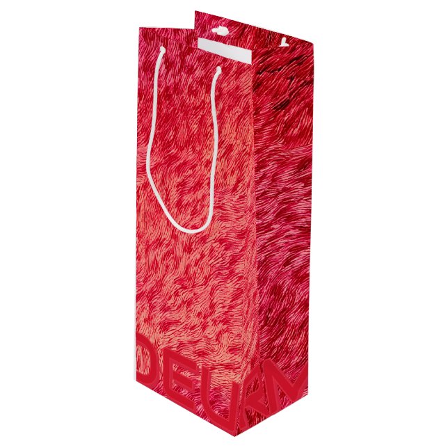Sac Cadeau Pour Bouteille Mon Coeur – Gift Bag 02 (Devant Angle)