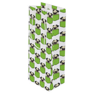 Sac Cadeau Pour Bouteille Motif de chien de poche