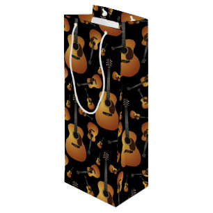 Sac Cadeau Pour Bouteille Musicien de guitare acoustique professeur de musiq