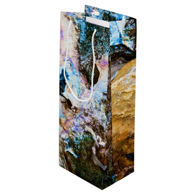 Sac Cadeau Pour Bouteille nature abstraite eau morte (Devant Angle)
