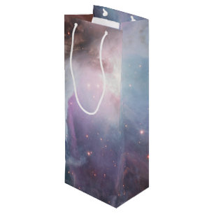 Sac Cadeau Pour Bouteille Nébuleuse Orion Astronomie bleu marron beige ciel