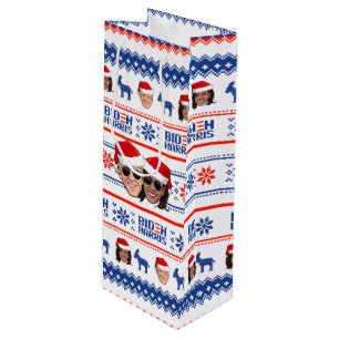 Sac Cadeau Pour Bouteille Noël à Joe et Kamala Aviator