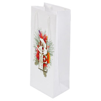 Sac Cadeau Pour Bouteille Noel Noël Salutation
