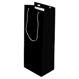 Sac Cadeau Pour Bouteille Noir fou (Le Noir le plus foncé) PERSONNALISABLE