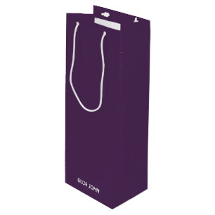 Sac Cadeau Pour Bouteille Nom de la couleur violette de Blue John