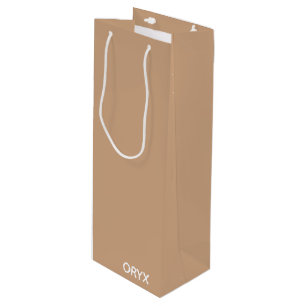 Sac Cadeau Pour Bouteille Oryx brown beige color name