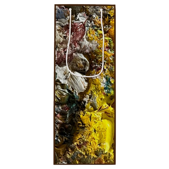 Sac Cadeau Pour Bouteille Palette de l'artiste #1 (Devant)