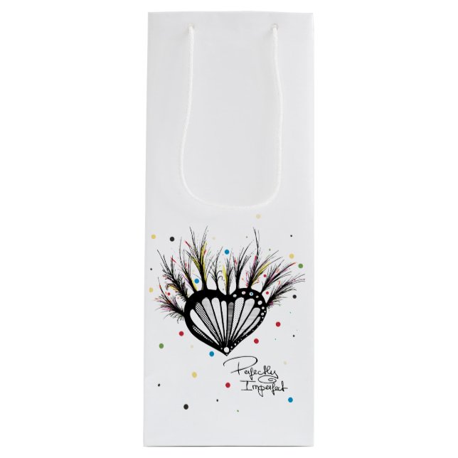 Sac Cadeau Pour Bouteille Parfaitement imparfait (Devant)
