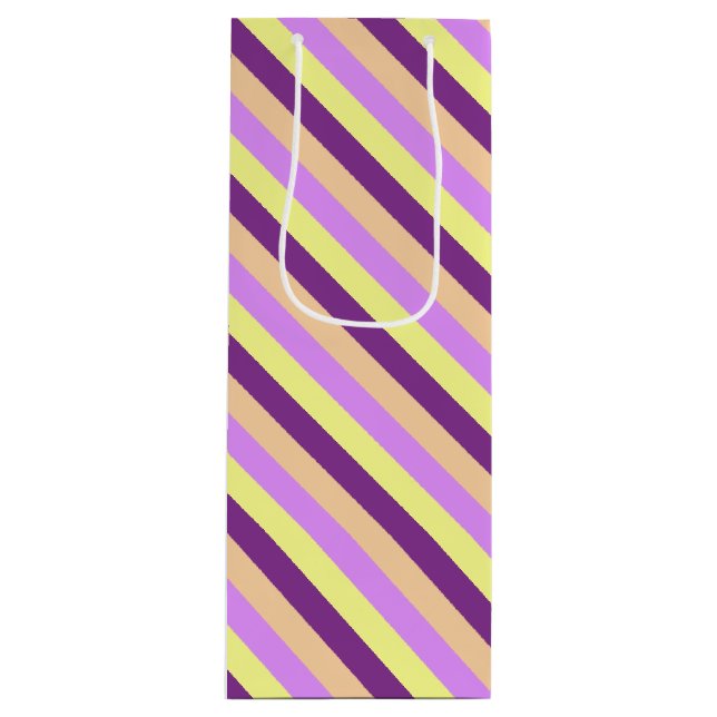 Sac Cadeau Pour Bouteille Pâturage Lilac (Devant)